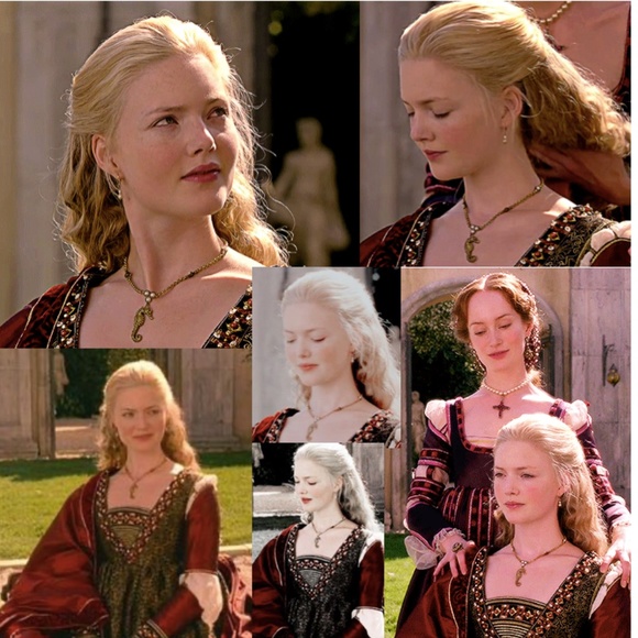 Lucrezia Borgia Gold Seahorse with Pearls Renaissance Necklace, Handmade Replica - Picture 2 of 16